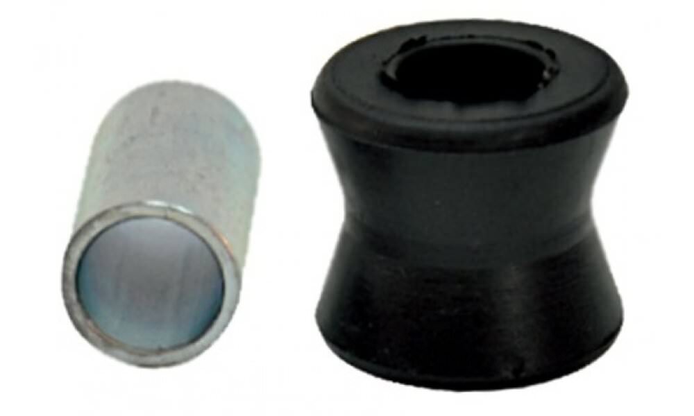 SHOCK ABSORBER BUSHING WITH PLASTIC